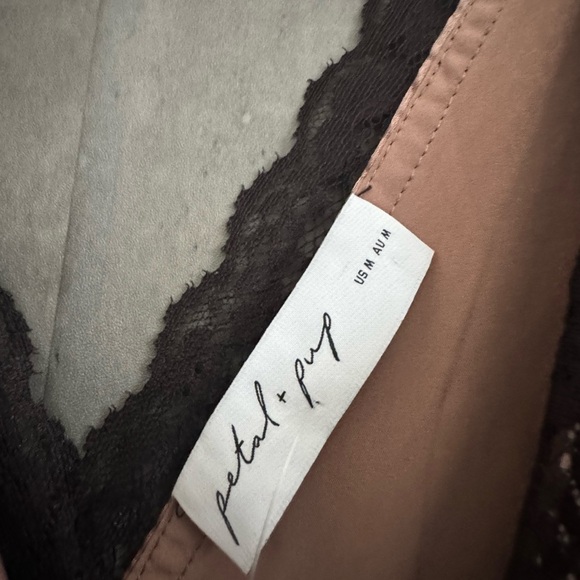 PETAL & PUP BRENNAN MAXI SLIP DRESS - MOCHA M B491 - Picture 7 of 7